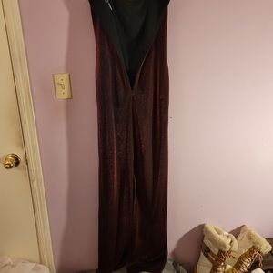 Tall Girl brand red long glittery sexy size 8 women's dress with back slit